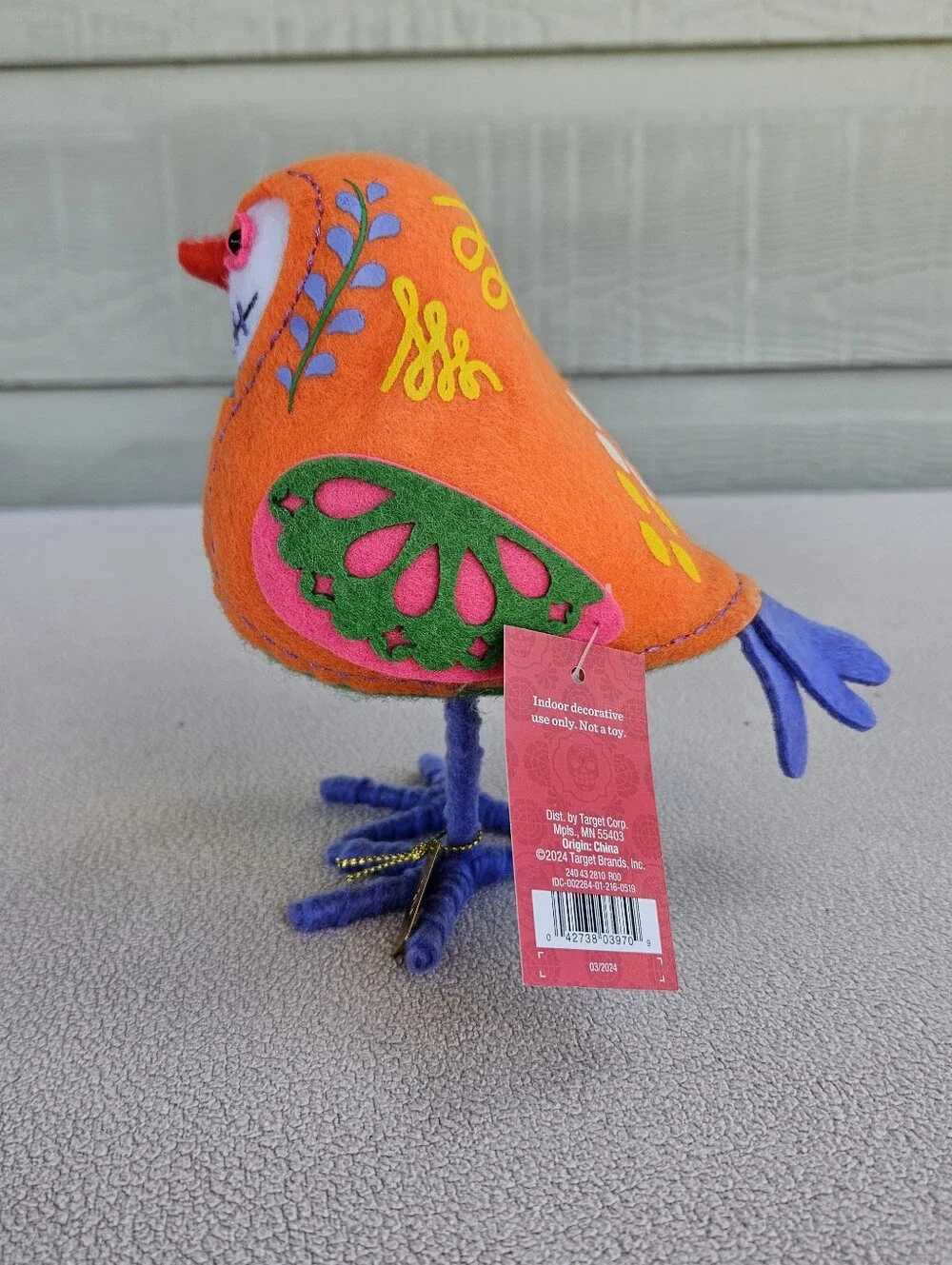 Target Dia Pachecho Felt Bird Featherly Friends Dia De Muertos 2024 Pixan